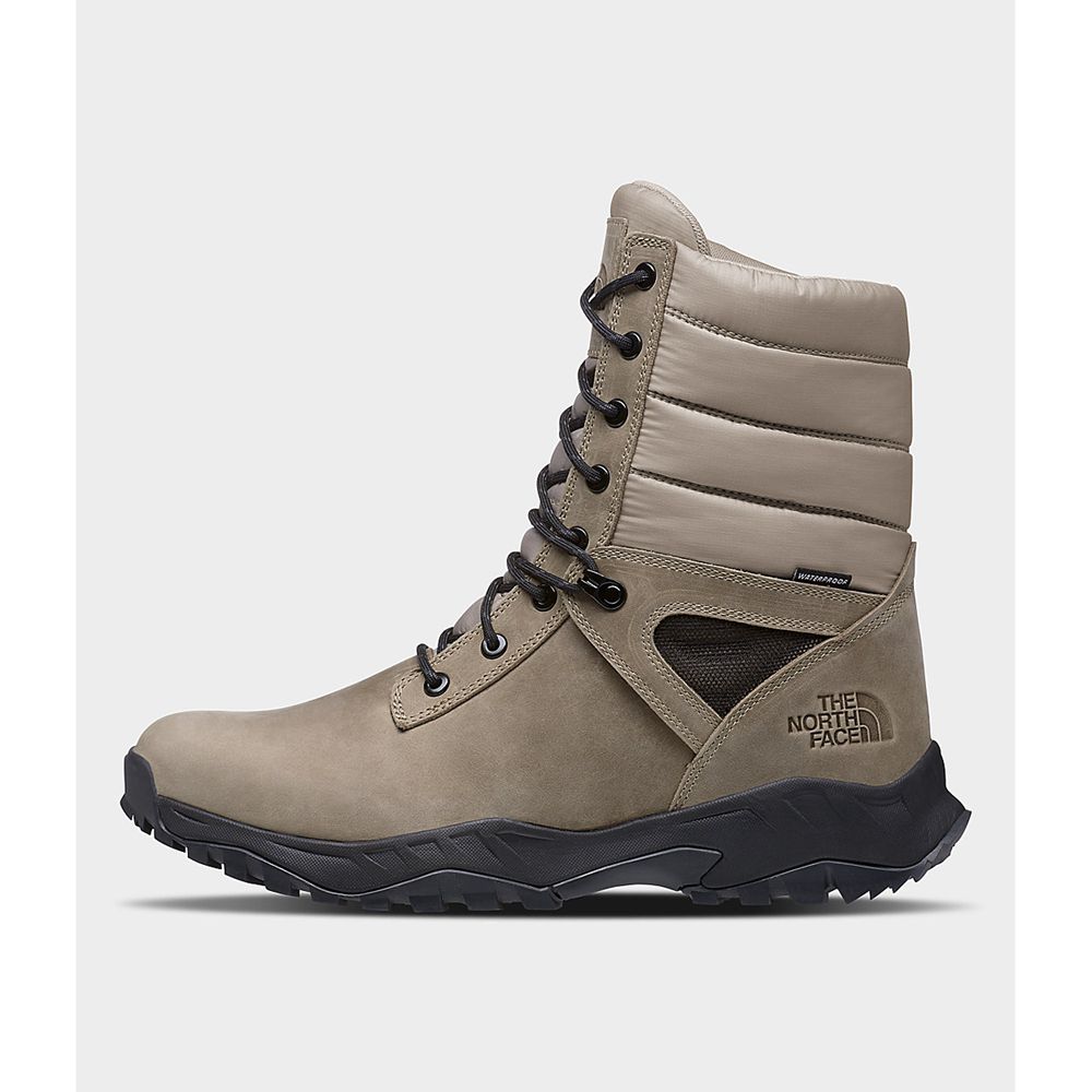 The North Face Boots Mens Australia - The North Face Thermoball™ Boot Zip-Up Khaki / Black (RNC-1754